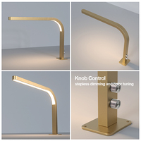 Lampe de bureau LED en forme de L pour manucure, lampe de table pour manucure, lampe de table pour tatouage, salon de beauté