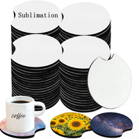 Vente en gros usine : Sous-verre de voiture en néoprène blanc vierge pour sublimation 5MM