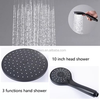 AMAXO – colonne de douche thermostatique moderne noir mat, ensemble de système de douche de salle de bain, douche exposée