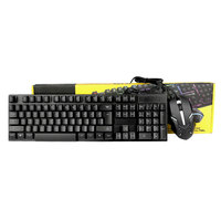 Kit Combo Clavier et Souris Gamer RVB Lumineux USB Filaire PC ABS