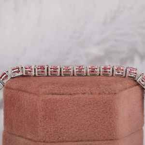 Moissanite 15 TCW Lab Grown Diamond Tennis <b>Bracelet</b> 14K Solid Gold Stackable <b>Infinity</b> Certificate Diamond Tester Passed Gift - Product Image 5