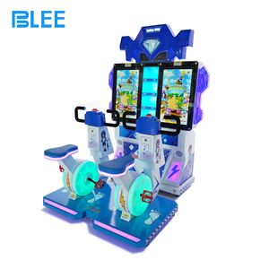 Máquina de Juego de Carreras de Bicicletas BLEE de Alta Calidad, <span class=keywords><strong>Juegos</strong></span> en Línea para Dos Personas, Simulador de Carreras de Operación Sencilla para Parques de Diversiones - Product Image 5