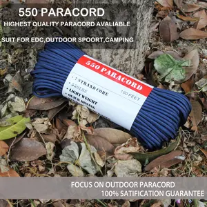 Mini cuerda de paracaídas de nailon, 2mm, 3mm, 5mm, 6mm, 8mm, supervivencia, 550, 750, Paracord, 1000 pies, accesorios