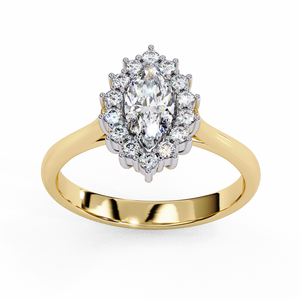 Anillo de Compromiso de Diamante Cultivado en Laboratorio con Corte Brillante en Oro Sólido de 18K para Mujer, Certificado IGI, Chapado en Rodio, Color Blanco D, Láser - Product Image 3
