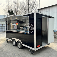 Remorque alimentaire commerciale de 12 pieds avec cuisine complète, remorque de concession mobile, remorque de restauration rapide à vendre