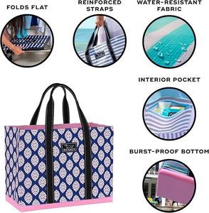 BSCI Factory Hot Selling Chain <b>Canvas</b> Strap Shoulder Designer Purses Casual <b>Mini</b> Tote Shopping Fashionable Color Contrast - Product Image 4