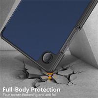 Casing Pelindung Smart Cover Tipis Lipat Tiga dengan Penyangga Keras untuk Samsung Galaxy Tab A9 8.7 X110 X115