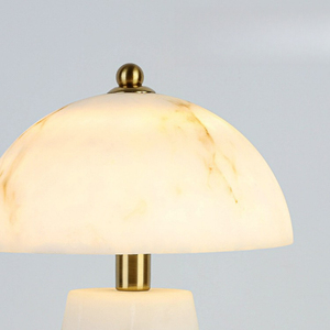 Modern Nordic Dome Shade LED Bedside <strong>Table</strong> Lamp Simple Artificial Alabaster Decor Desk <strong>Light</strong> for Villa Bedroom Hotel - Product Image 5