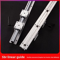 Rail de guidage linéaire verrouillable SBR10-30 pour scie à table de menuiserie, avec poignée, support en acier au carbone et curseur à axe lisse cylindrique