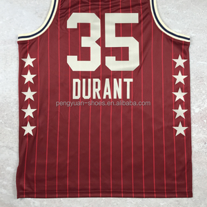 Camiseta de Baloncesto <span class=keywords><strong>Kevin</strong></span> <span class=keywords><strong>Durant</strong></span> 2024 All Star Roja de la Mejor Calidad, Lista para Enviar - Product Image 1