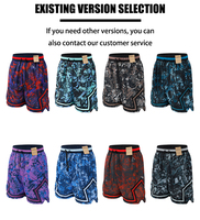 Shorts de basket-ball pour hommes en polyester 100 %, style streetwear, impression par sublimation personnalisée, coupe ample, décontractés, pour le sport, vente en gros