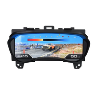 13 " Layar LCD Dashboard Digital Mobil Linux untuk Ford Everest Ranger T7 T8 2016-2021, Speedometer Virtual, Layar Upgrade