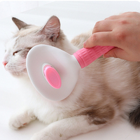 Épilateur pour animaux de compagnie peigne grattoir massage en plastique élimine les poils lâches pour animaux de compagnie chiens chats