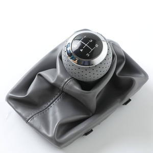 FUXIN - Funda de Piel Gris para Palanca de Cambios de Coche, 5ª y 6ª Marcha, para Audi A4 - Product Image 3