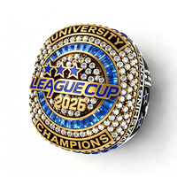 Bague de championnat style Coupe Stanley 2026 personnalisée, avec logo d'équipe de hockey sur glace, sertie pavé, bijoux de luxe pour homme, cadeau pour les fans