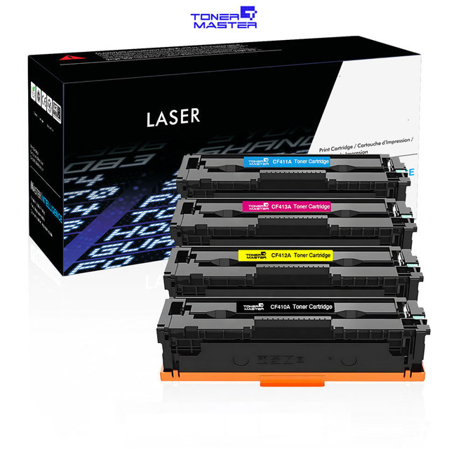 Large Capacity Color Toner Cartridge CF410A-CF413A for HP Laser Printers 24-Month Warranty Same Page Yield As Original