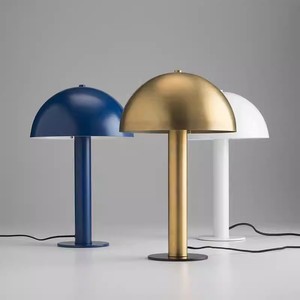 Desk Lamp Mushroom Shape Metal <b>LED</b> <b>Table</b> Lamp D300 H500MM Blue Gold White Nordic Design <b>Bedside</b> Lighting - Product Image 1