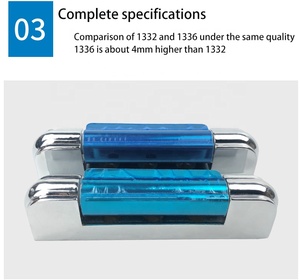 <span class=keywords><strong>Bisagra</strong></span> de puerta <span class=keywords><strong>batiente</strong></span> para cámaras frigoríficas de aleación de zinc 1332, pulida, industrial, de montaje en borde, L127 H32mm - Product Image 6