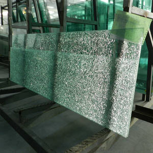 แผ่นกระจกลามิเนตน้ำแข็งแตกสำหรับตกแต่งผนังกระจกแตกสำหรับการออกแบบตกแต่งภายในที่ทันสมัย - Product Image 2