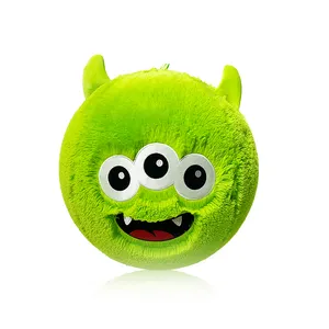 24 Zoll Monster Stoff Aufblasbarer Plüsch ball Fuzzy Toys Pvc Ball