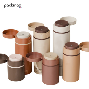 Flacon pompe sans air en PP personnalisé de 30 à 120 ml avec capuchon anti-poussière – Cosmétique rechargeable - Product Image 1