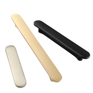 Poignée de porte et de tiroir en alliage de Zinc or brossé moderne Simple nordique pour armoires et commodes pour meubles de chambre à coucher - Product Image 1