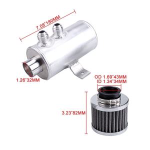 XuZhong Universal AN10 750ml Kit filtro sfiato 2 porte serbatoio carburante deflettore serbatoio olio motore - Product Image 2