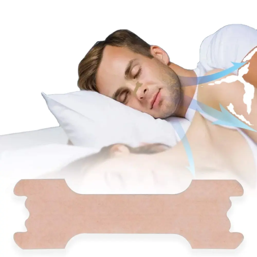 Anti ronflement sommeil mieux anti ronflement bandes nasales en gros sain gratuit nasal autocollant bandes anti ronflement pour une meilleure respiration
