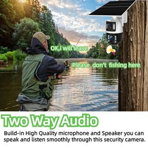 كاميرات أمان Ubox PTZ بدقة 6 ميجابكسل وتكبير بصري 36x مع لوحة شمسية، تسجيل 24/7، كاميرا خارجية لاسلكية تعمل بتقنية 4G وWiFi - Product Image 3