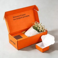 Vente directe d'usine, boîte d'emballage de fleurs personnalisée écologique, boîte cadeau en papier pour la Saint-Valentin, boîte d'emballage en papier pour fleurs