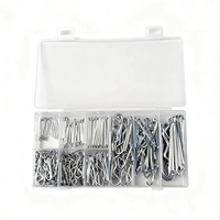 Woking – Lot de 200 goupilles fendues multifonctionnelles, clips en zinc plaqué, type crochet en R, goupilles élastiques