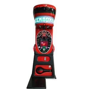 เครื่องชกมวยหยอดเหรียญ KIDBOXER ดีไซน์สีแดงดำ พร้อมจอแสดงคะแนน มอบประสบการณ์การเล่นเกมสุดเร้าใจสำหรับสถานบันเทิงและอาร์เคด - Product Image 4