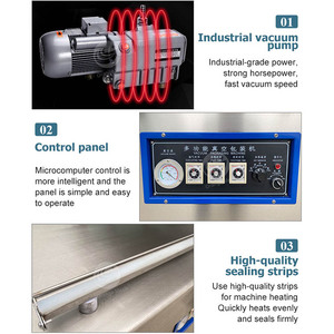 ORME <span class=keywords><strong>Industrial</strong></span> Grande Horizontal Hongo Doble <span class=keywords><strong>Campana</strong></span> Fideos Codorniz Huevo Máquina de Envasado al Vacío para Alimentos - Product Image 2