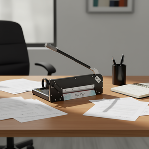 Coupe-papier A4 robuste de 12 pouces, capacité de 300 feuilles, base en métal, coupe-papier manuel de bureau, précision de coupe de 0,1 mm - Product Image 2