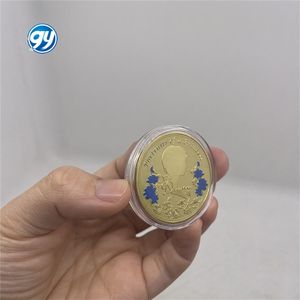Custom Made UK Lady <strong>Diana</strong> Princess Metal Stamping Coin Gold Plated Commemorative Coin - Product Image 2