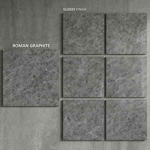 Stardust Pecan Double Glazed Porcelain Floor Tiles Glossy Marble Finish Multi Size Collection 800x800mm 80x80cm - Product Image 5