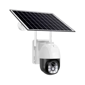 Cámara de seguridad para el sitio de construcción B3 B20 B40 3MP Cámara CCTV 4G con energía solar de 360 grados con alerta de detección de movimiento PIR