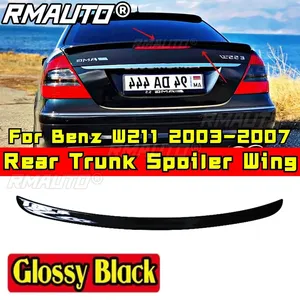 สปอยเลอร์หลังรถยนต์ ชิ้นส่วนภายนอก สปอยเลอร์ปีกหลังสำหรับรถยนต์ Mercedes-Benz W211 E-class E200 E260 ปี 2003-2007 อุปกรณ์ตกแต่งรถยนต์ - Product Image 1
