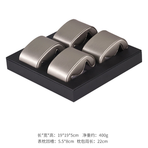 Cao cấp nhiều Thông số kỹ thuật PU da đồng hồ hiển thị đứng Đồng hồ lưu trữ tổ chức khay với màu be hoặc màu xám PU da gối - Product Image 4