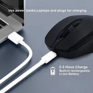 2.4G bt5.2-tương thích có thể sạc lại không dây Gamer chuột Ergonomic Mini USB im lặng cho <span class=keywords><strong>PC</strong></span> máy tính xách tay MacBook máy tính bảng hiệu ứng 3D kho - Product Image 4