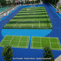 Piste synthétique poreuse pour complexe sportif, surface de piste approuvée par l'IAAF, 14 mm, qualité professionnelle pour l'Europe, projets écologiques