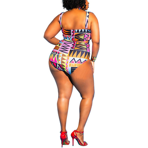 Traje de baño de talla grande Super September listo para enviar estampado calado de una pieza - Product Image 4