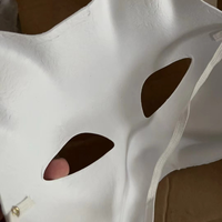 Masque de renard en papier pour décor de fête Masque pour les yeux en papier Masque de carnaval Papier recyclé sain