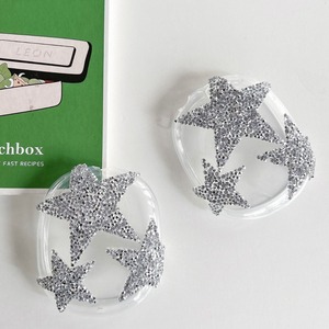 Funda Brillante para <span class=keywords><strong>AirPods</strong></span> <span class=keywords><strong>Max</strong></span> con Pedrería, Estrellas, Transparente, Brillante, Linda, Suave, Protectora para Mujeres - Product Image 6