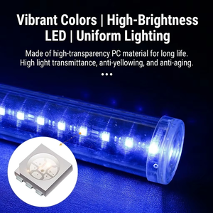 Luz LED de Matriz 3D DMX 360 IP67 Resistente al Agua, Tubo RGB a Todo Color para Decoración de Escenarios de Bares y Clubes de <span class=keywords><strong>Jazz</strong></span> - Product Image 6