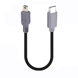 Type C (<b>USB</b> C) Male to <b>Mini</b> <b>USB</b> 5-Pin Male On-the-go Data Convertor Adapter OTG Cable <b>USB</b> C to <b>Mini</b> <b>B</b> Cord - Product Image 1