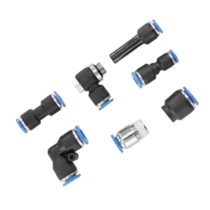 Accesorios neumáticos PBT de 8, 10 y 12mm, codo de rosca de ángulo recto macho de alta calidad, Conector de tubo de manguera de aire neumático de plástico de un toque - Product Image 3