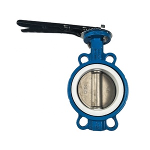 โซดาไฟทน<span class=keywords><strong>16</strong></span>นิ้วหน้าแปลนคู่ชนิดฟลูออรีนซับวาล์วผีเสื้อ - Product Image 1