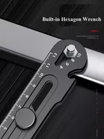 Couteau utilitaire multifonctionnel 6 en 1 en acier inoxydable, papeterie, coupe-tout usage, ouvre-bouteille, ouvre-boîte, règle à vis