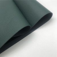 Cuir synthétique texturé litchi artificiel de 1,4 mm, imitation microfibre, tissu en cuir synthétique pour chaussures, sacs à main